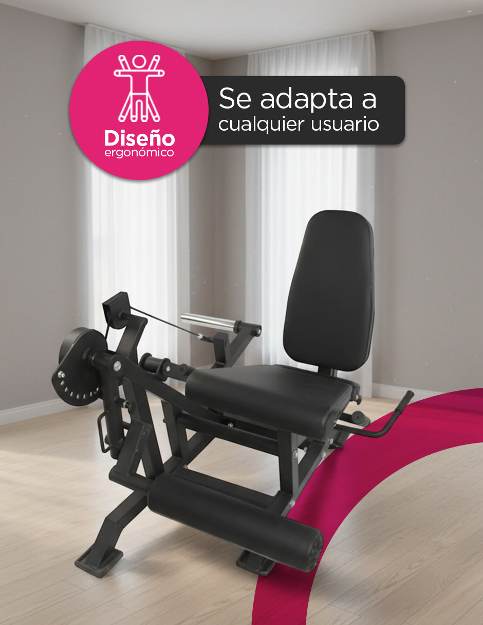Máquina de Extensión y Curl de Piernas FlexiLeg Vanlig - Banco Ajustable para Cuádriceps y Femoral
