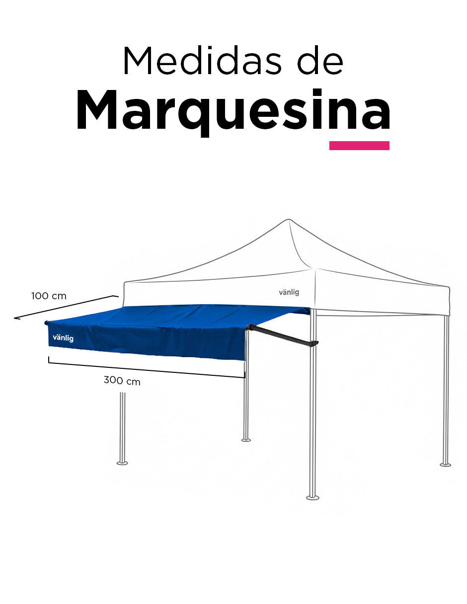 Marquesina 3M Azul