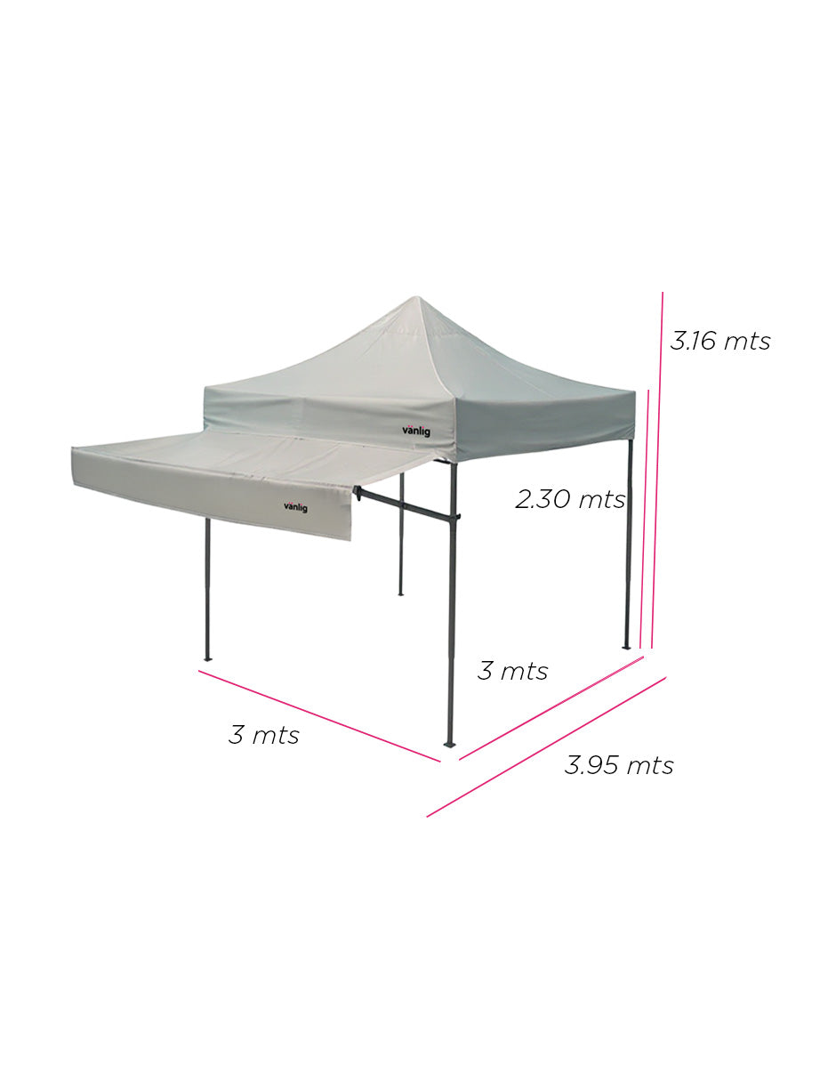 Marquesina 3m Blanca