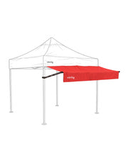 Marquesina Extensora de 2m para Carpa Vänlig Roja - Alero de Polietileno Impermeable
