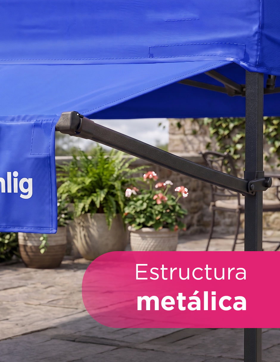 Marquesina Extensora de 2m para Carpa Vänlig Azul - Alero de Polietileno Impermeable