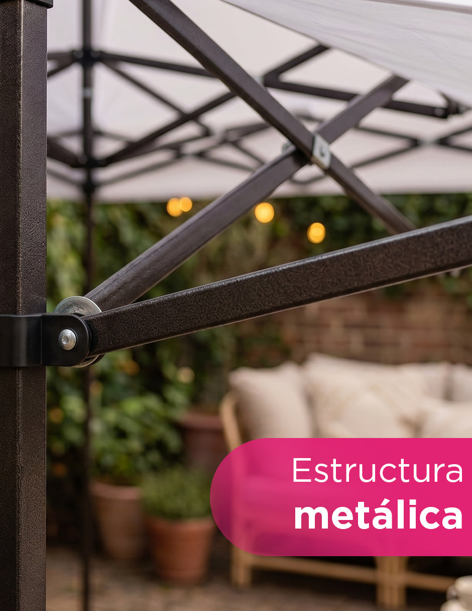 Marquesina Extensora de 2m para Carpa Vänlig Blanca - Alero de Polietileno Impermeable