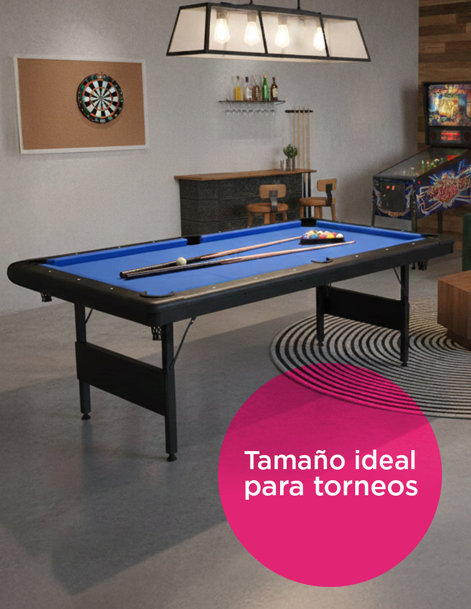 Mesa De Billar Plegable Sub-8447F Azul