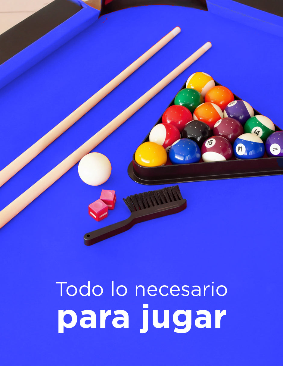 Mesa De Billar Plegable Sub-8447F Azul