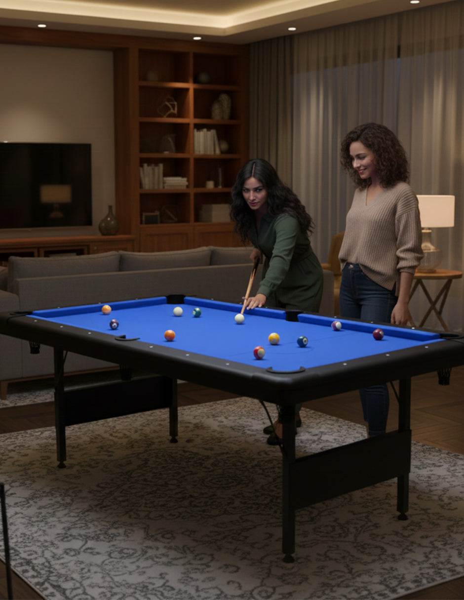 Mesa De Billar Plegable Sub-8447F Azul