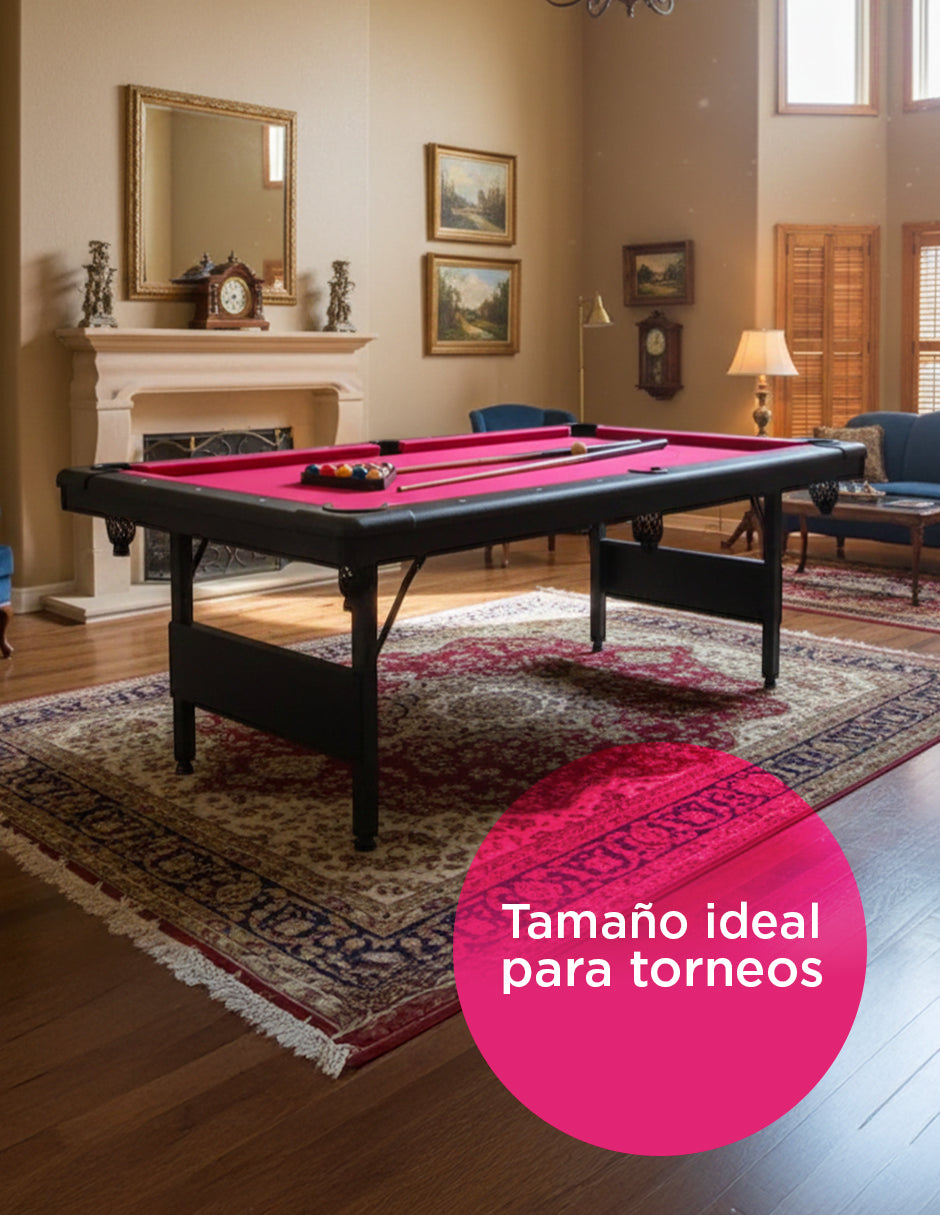 Mesa De Billar Plegable Sub-8447F Roja