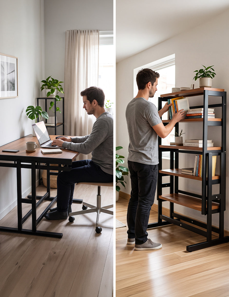 Mesa Estantería Convertible Modular Cereza Mueble Inteligente Vanlig