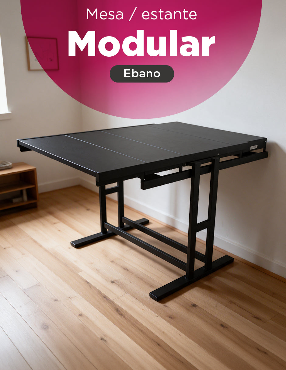 Mesa Estantería Convertible Modular Ébano Mueble Inteligente Vanlig