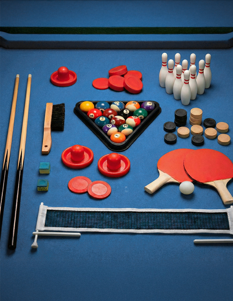 Mesa Plegable Luxor Multijuegos 6 en 1 Vanlig: Diseño  Compacto y Único (SUM-4624-6)