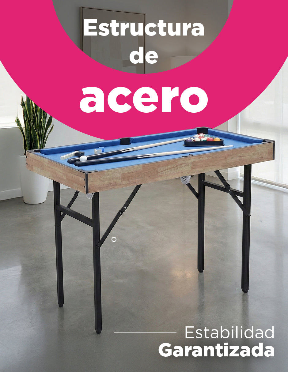 Mesa Plegable Luxor Multijuegos 6 en 1 Vanlig: Diseño  Compacto y Único (SUM-4624-6)