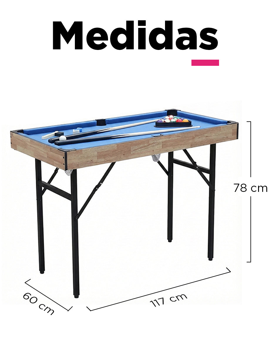Mesa Plegable Luxor Multijuegos 6 en 1 Vanlig: Diseño  Compacto y Único (SUM-4624-6)