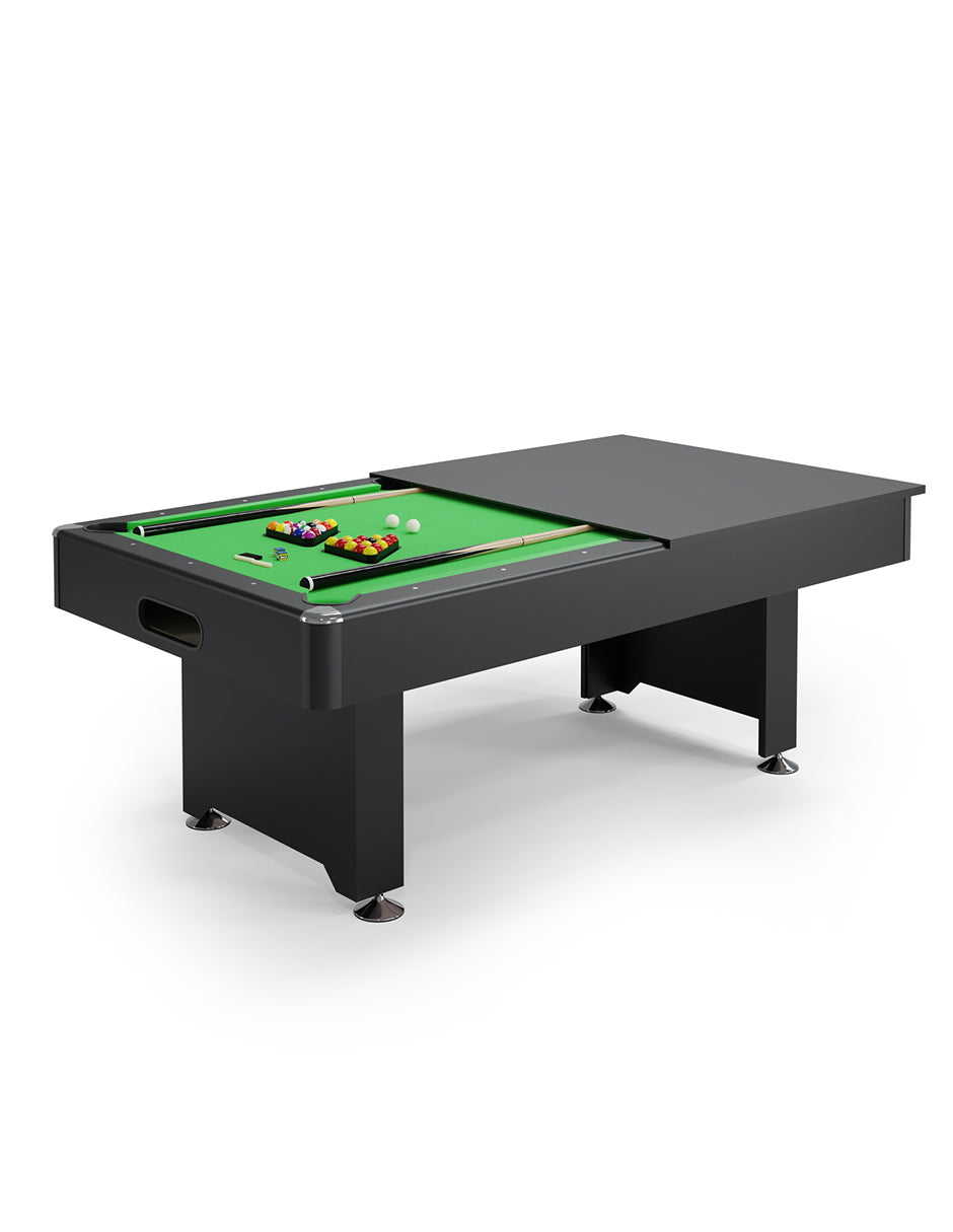 Mesa de Billar Americana Verde Convertible en Comedor