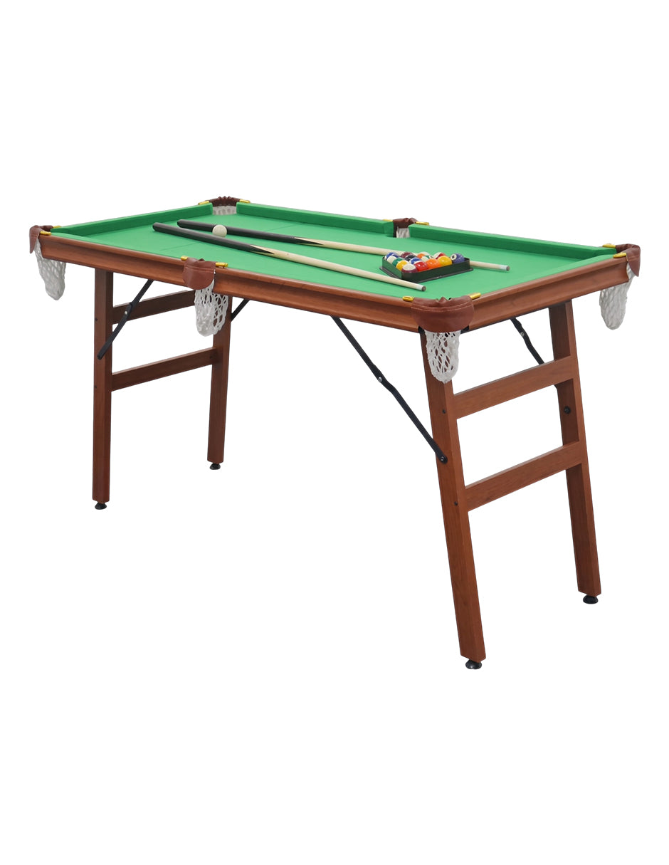 Mesa de Billar Plegable Kyren Verde con Accesorios – Minibillar Portátil para Hogar
