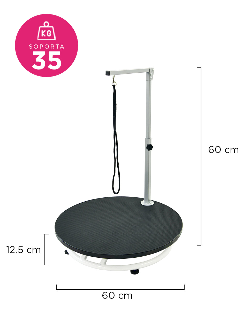 Mesa de Grooming Canino Giratoria Vanlig Bulmastiff 360° con Brazo Ajustable