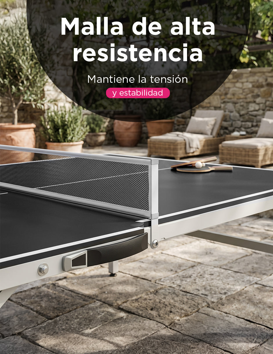 Mesa de Ping Pong Compacta Madaraki Negra – Mesa Portátil y Plegable para Tenis de Mesa