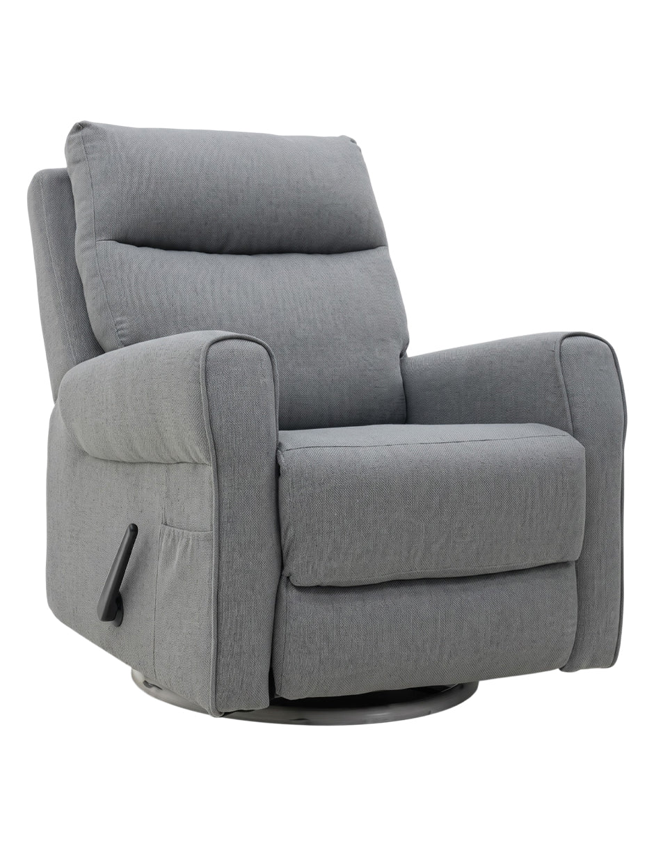 Sillón Reclinable Giratorio Basculante Versalles Gris