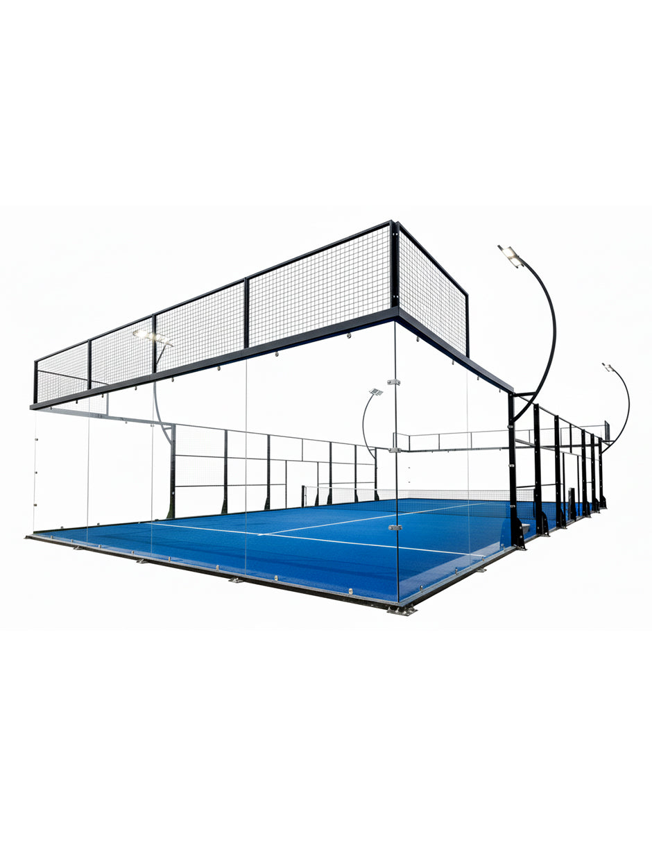 Cancha Padel Panoramica Vidrio 12mm Electrostatica Atp Padel