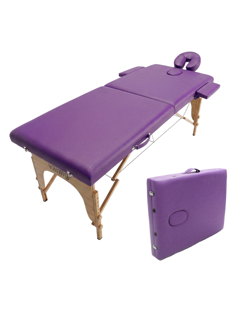Cama de Masaje Madera Camboya Morado