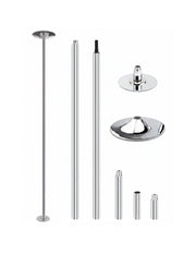 Tubo Para Ejercicio Fitness Giratorio y Fijo Plateado