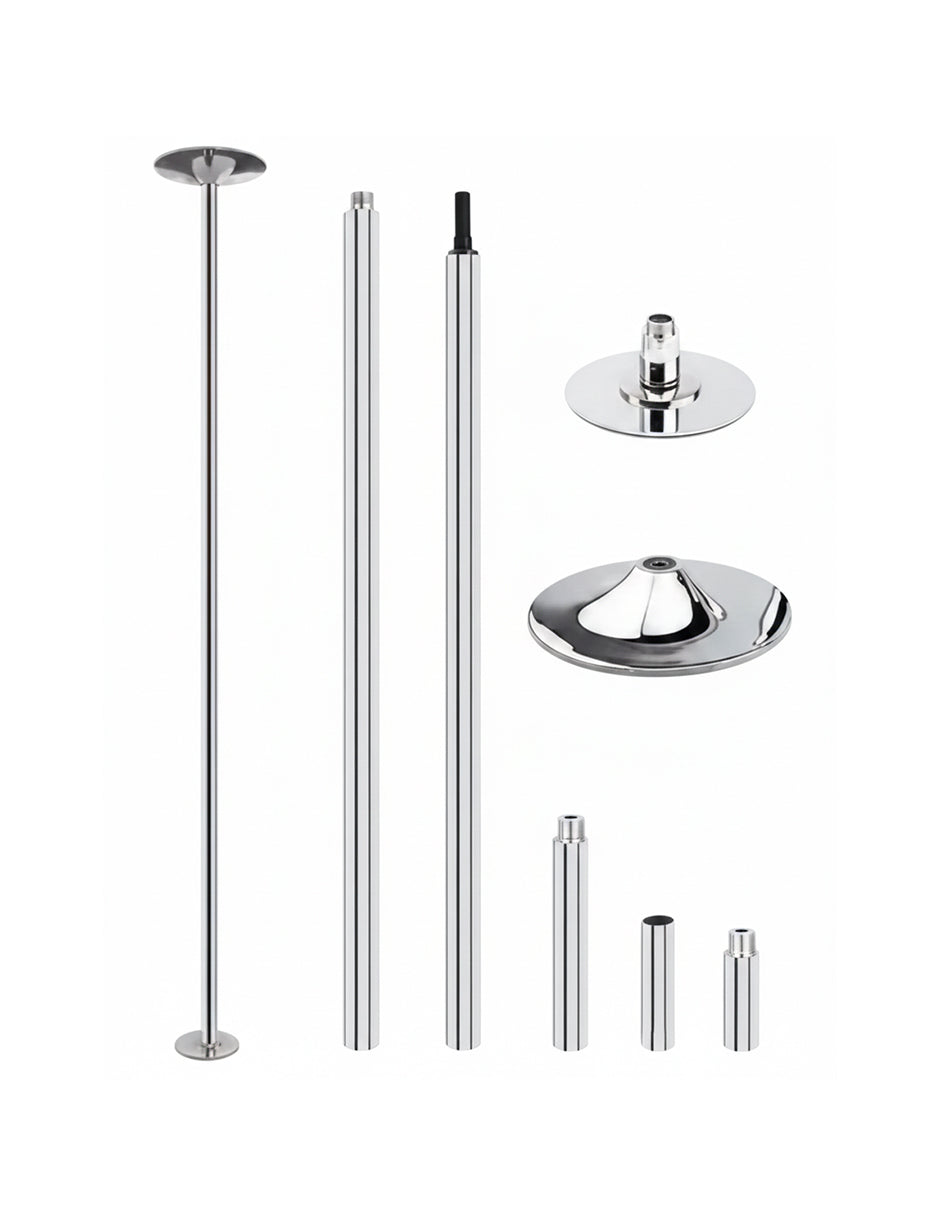 Tubo Para Ejercicio Fitness Giratorio y Fijo Plateado