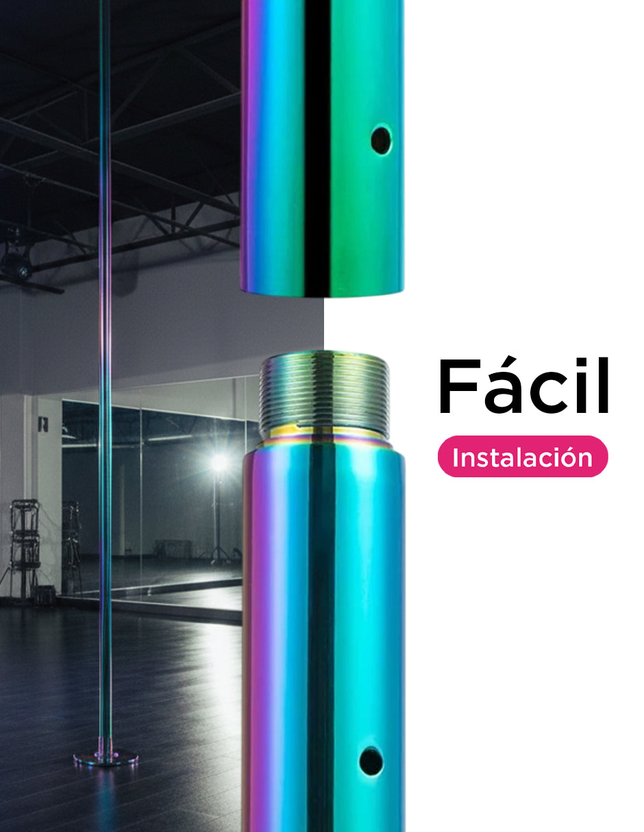 Tubo Para Ejercicio Fitness Giratorio y Fijo Tornasol