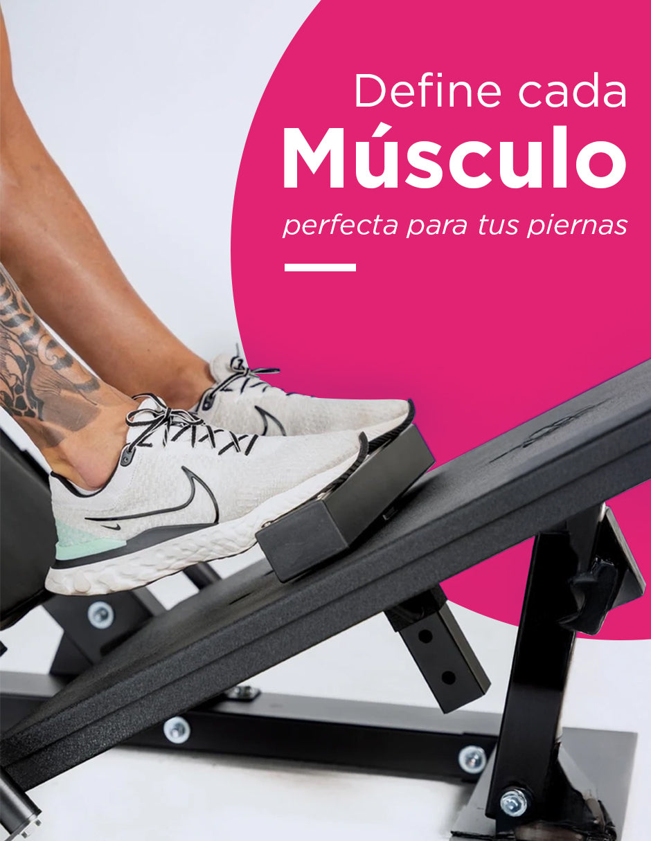 Máquina De Prensa Piernas Y Sentadilla 2 En 1 Hack
