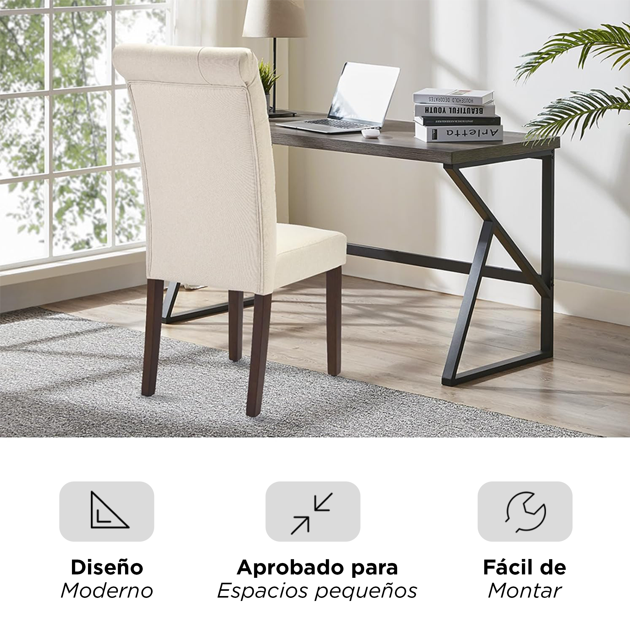 Set de Sillas de Comedor Sevilla Crema (Par)