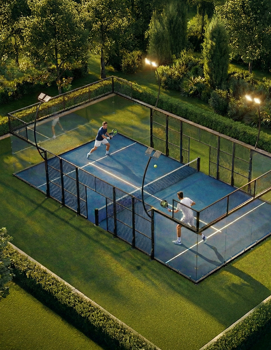 Cancha Padel Panoramica Vidrio 12mm Electrostatica Atp Padel