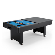MESA DE BILLAR AMERICANO Y COMEDOR PANEL AZUL