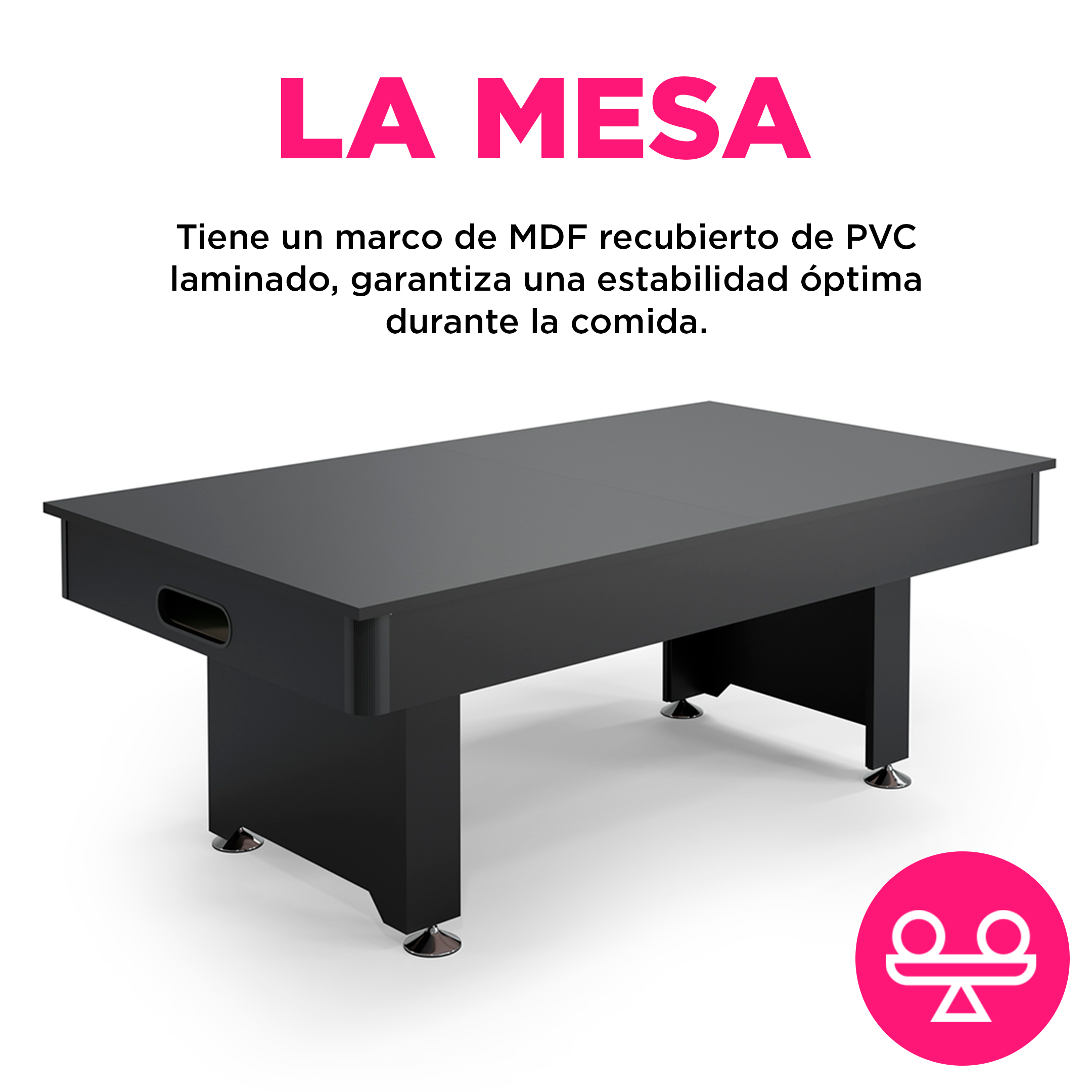 MESA DE BILLAR AMERICANO Y COMEDOR PANEL VERDE