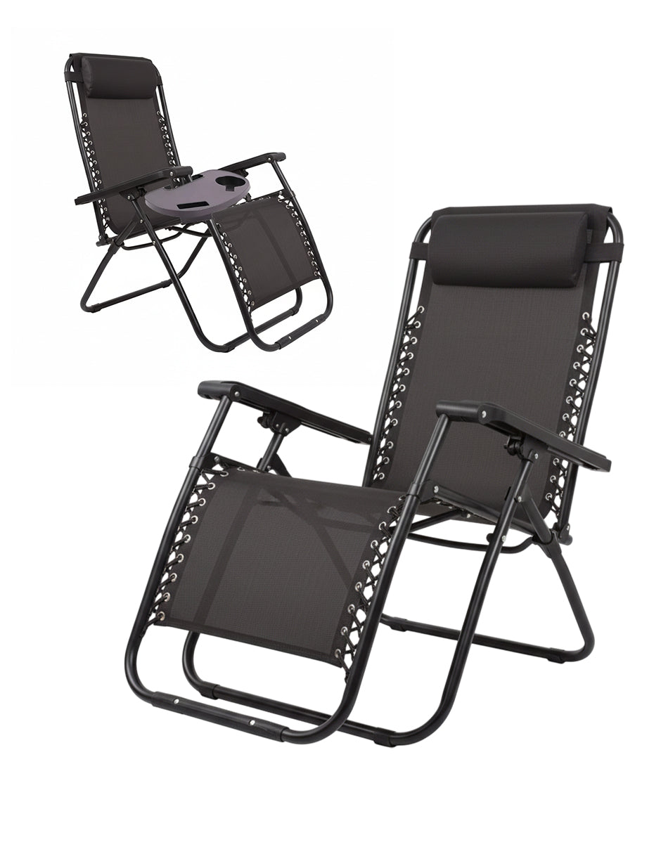 Par Sillas Camastros LTDC001 Negro