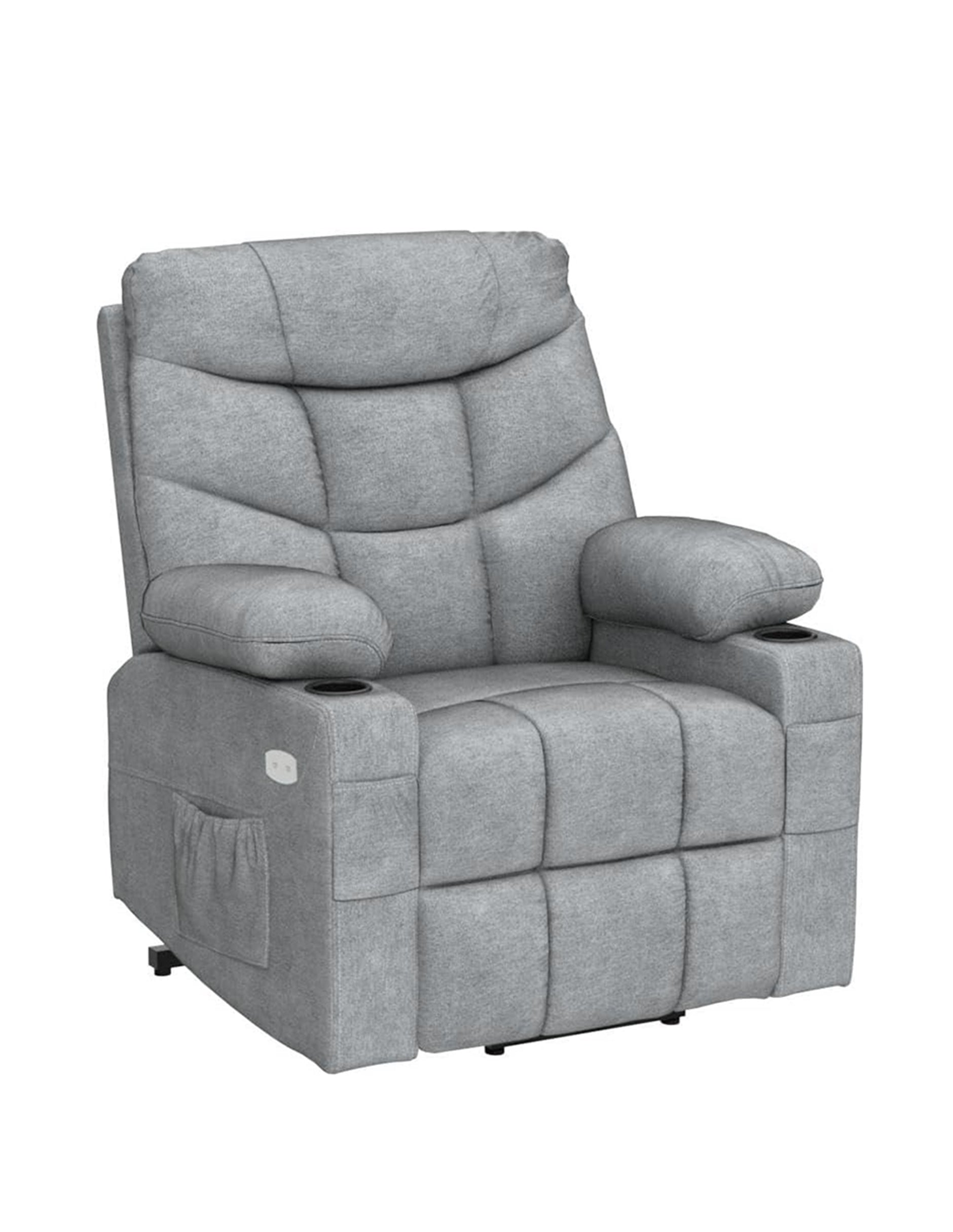 Sillon Reposet Electrico  Reclinable Con Masaje  Weimar Gris