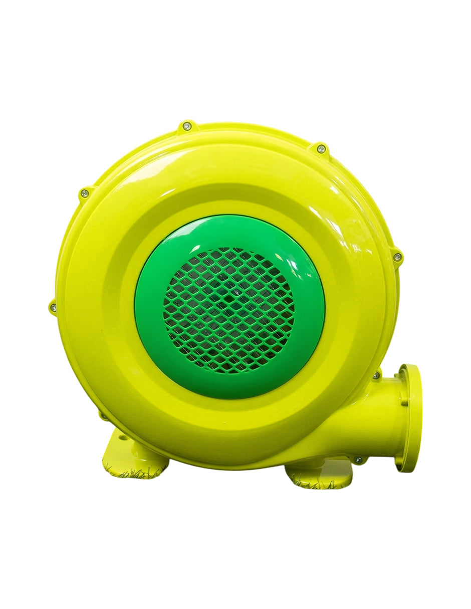 Motor Soplador para Inflables de 240V y 250W con Enchufe Europeo, Rejilla de Protección y Juego de 4 Estacas