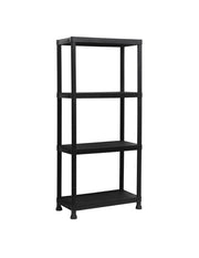 Estantería Organizadora 4 Niveles Color Negro de Vanlig - Plástico Resistente, 61x31x131 cm