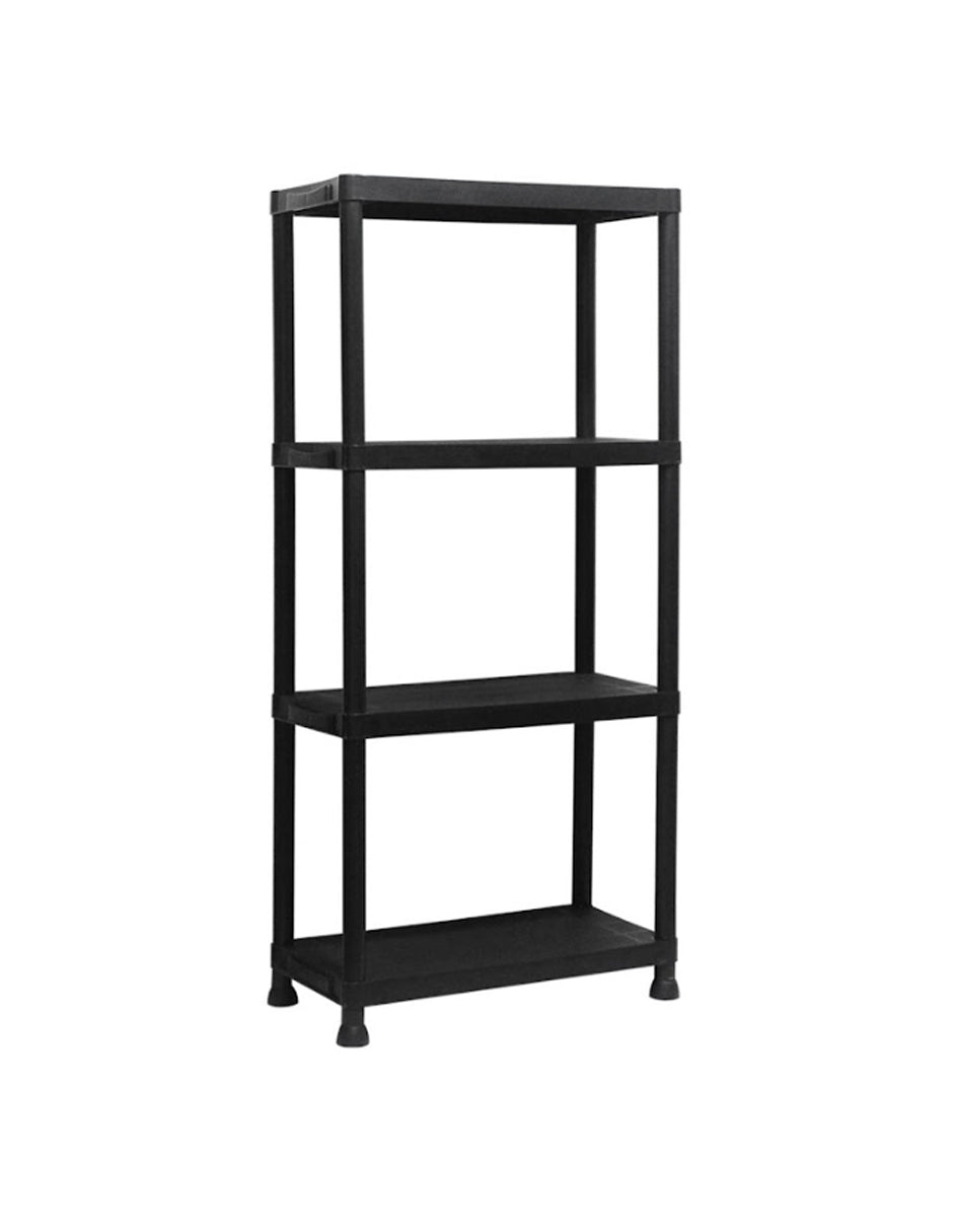 Estantería Organizadora 4 Niveles Color Negro de Vanlig - Plástico Resistente, 61x31x131 cm