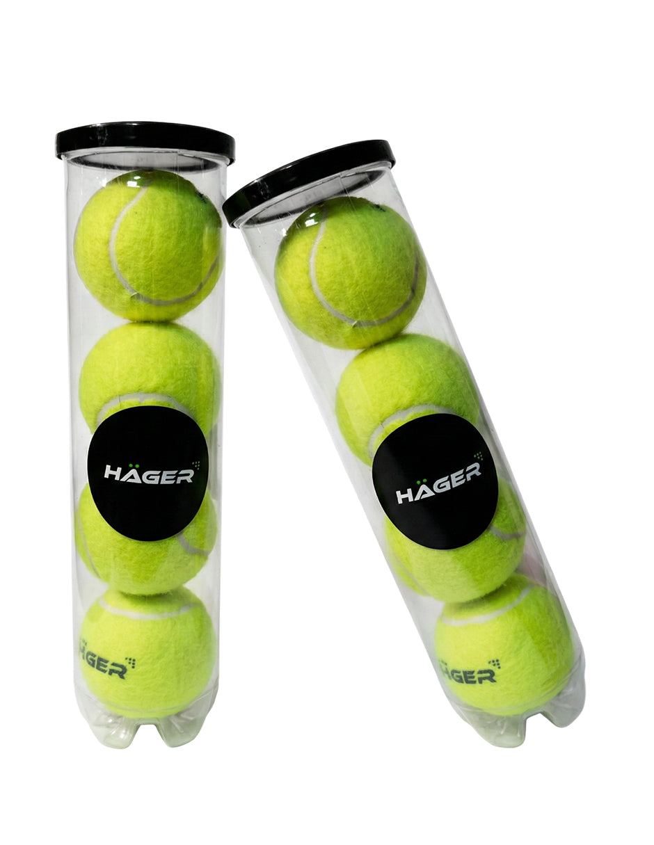 Pack de 32 Pelotas de Tenis y Pádel Vanlig - 8 Tubos con 4 Bolas de Alta Resistencia