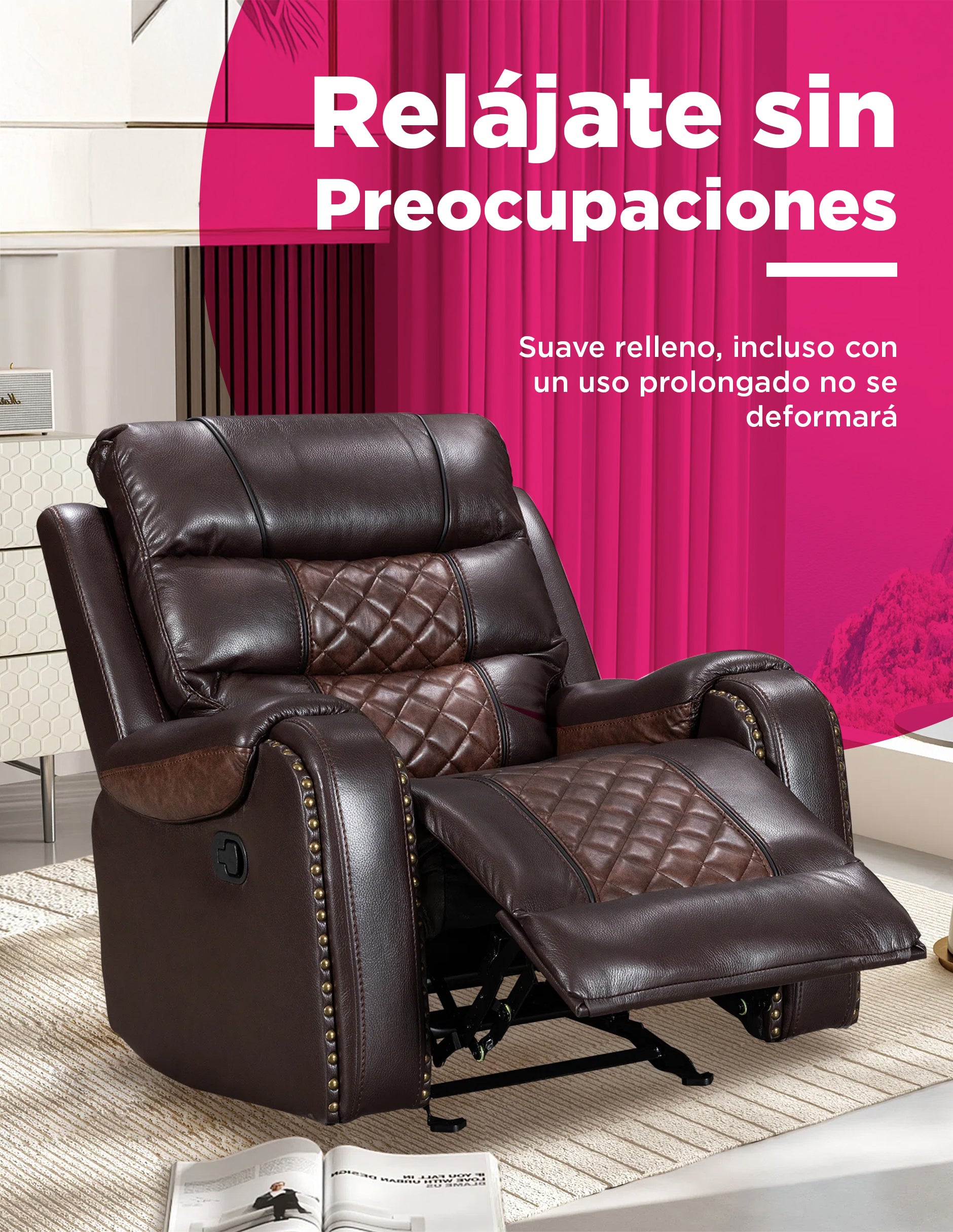 Sillon Reposet Reclinable  Manual Hamelin Café