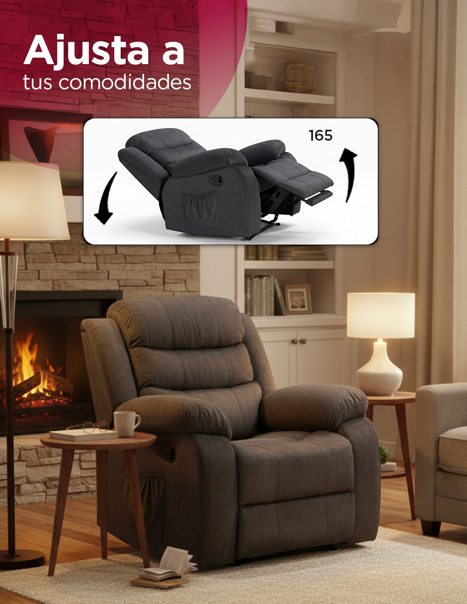 SILLON REPOSET LISBOA  NEGRO