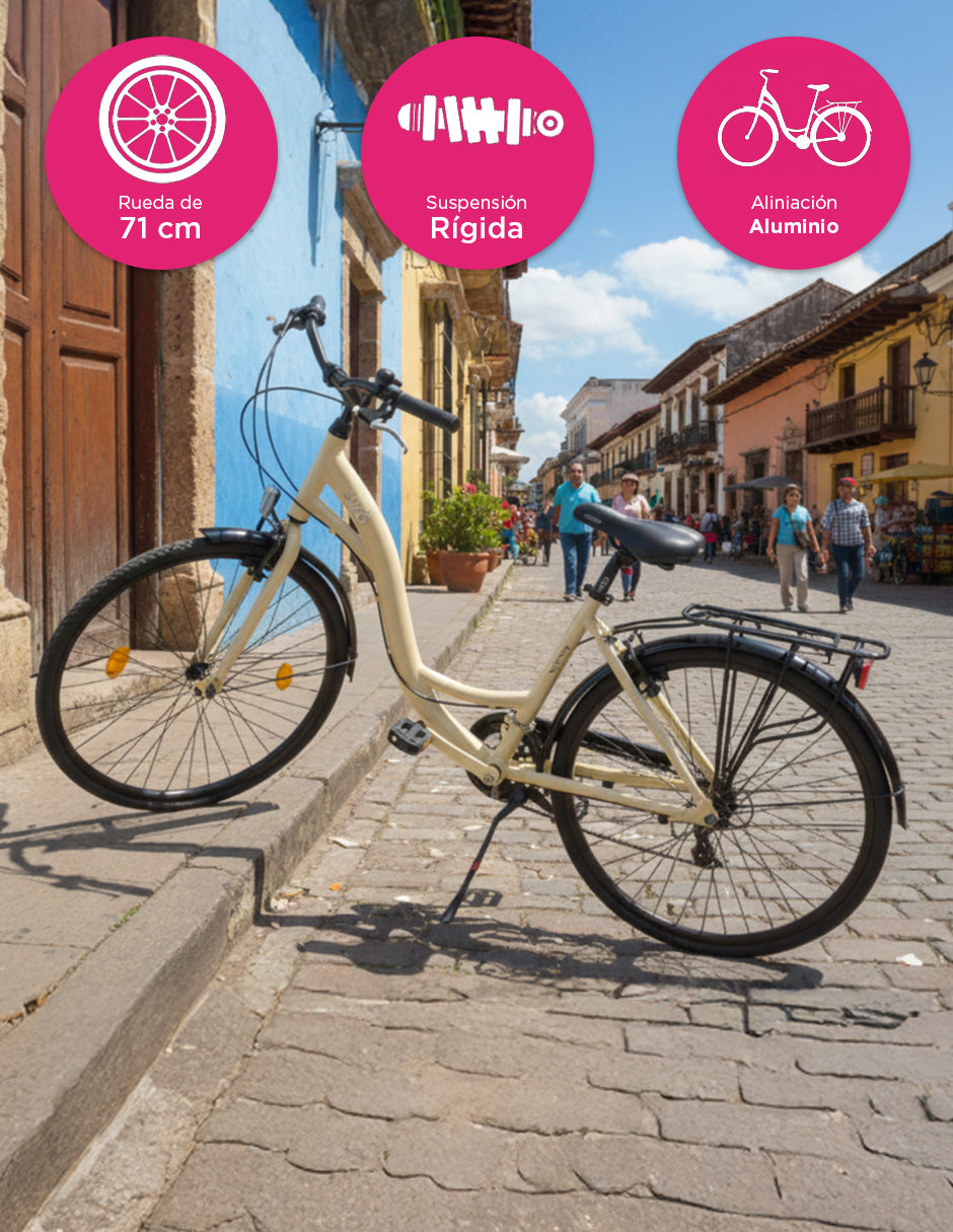 Bicicleta Ciudad Syra Crema