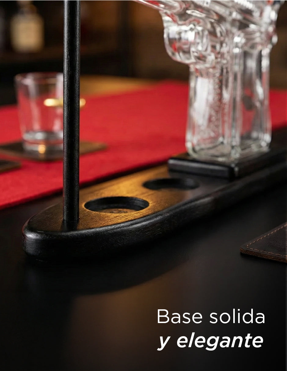 Decantador Signature Edition: Brent Revolver & Grenade Glasses
