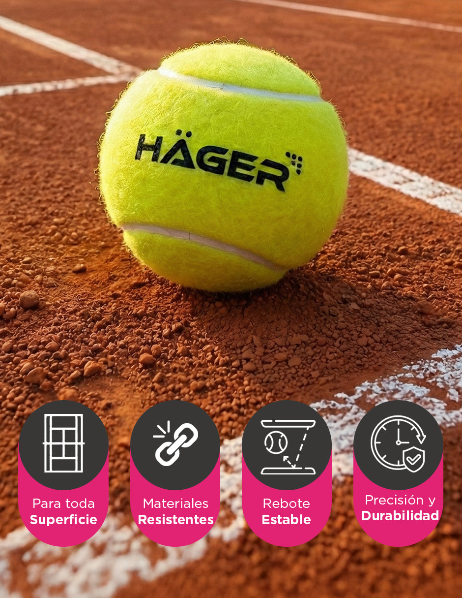 Pack de 32 Pelotas de Tenis y Pádel Vanlig - 8 Tubos con 4 Bolas de Alta Resistencia