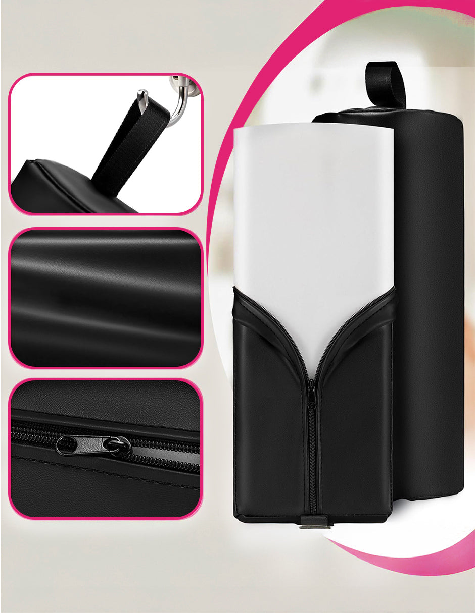 Cojin Reposa Cabezas Semicircular 42 x 15 x 11 Cm Douma Negro