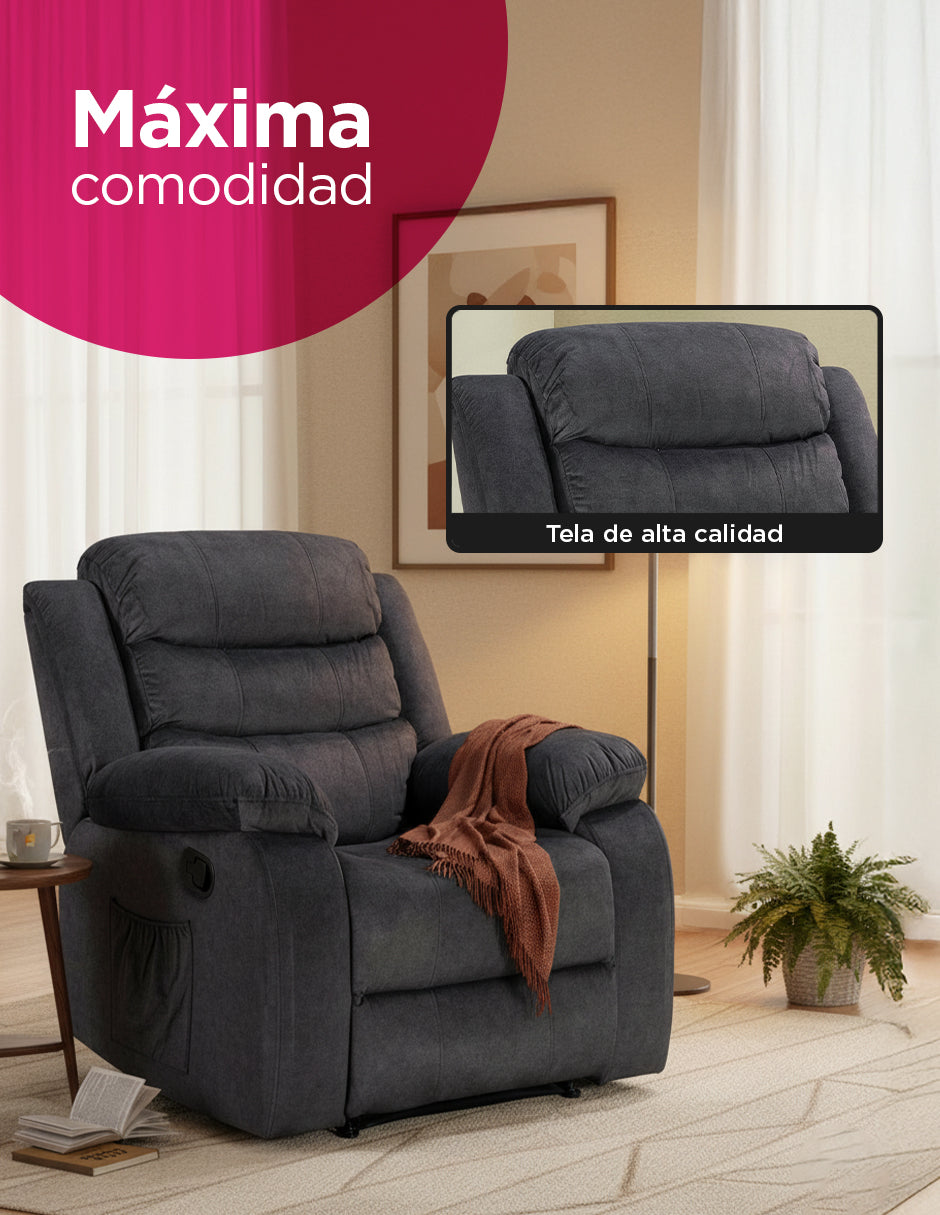 SILLON REPOSET LISBOA  NEGRO