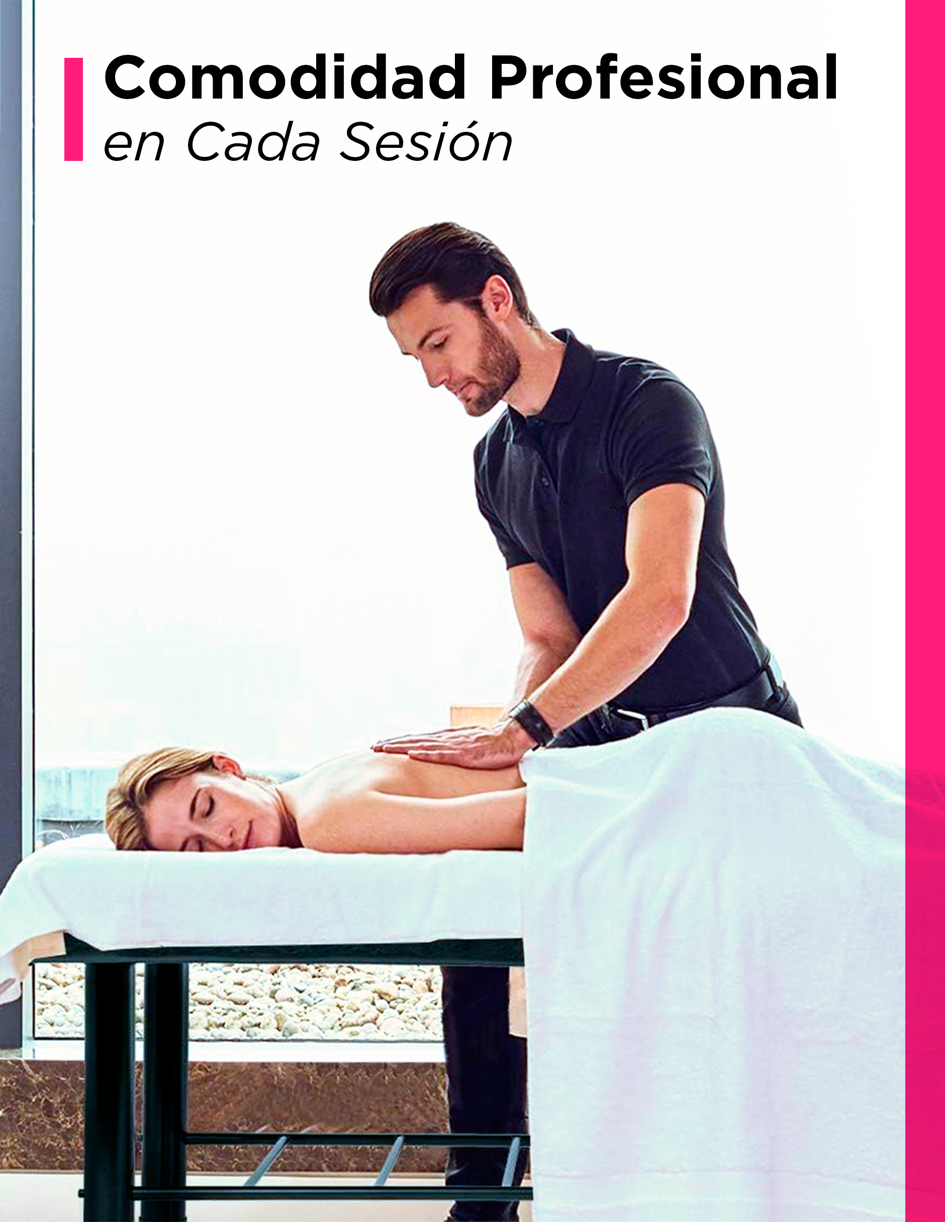 Cama De Masaje Acero Malaya Negro