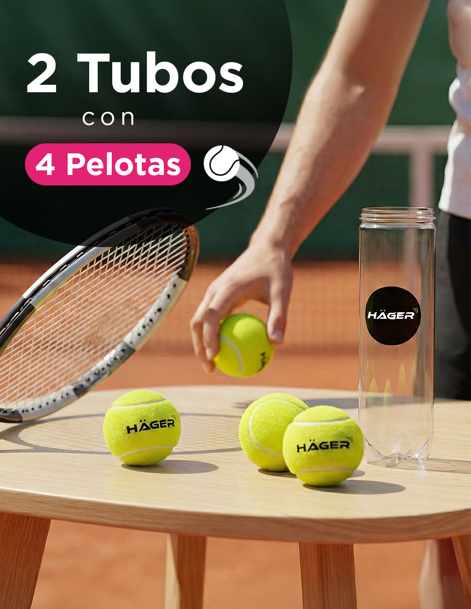 Pack de 32 Pelotas de Tenis y Pádel Vanlig - 8 Tubos con 4 Bolas de Alta Resistencia