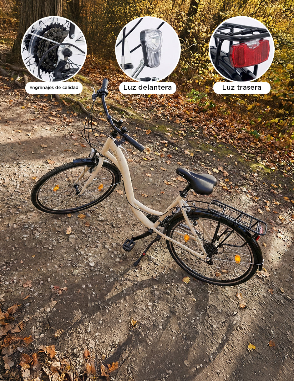 Bicicleta Ciudad Syra Crema