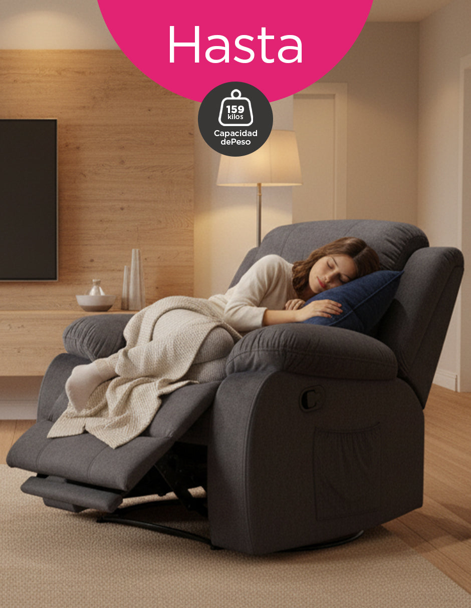 SILLON REPOSET LISBOA  NEGRO