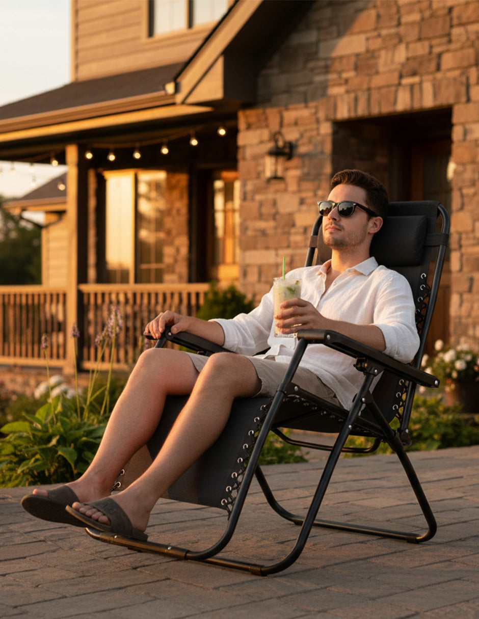 Par Sillas Camastros LTDC001 Negro