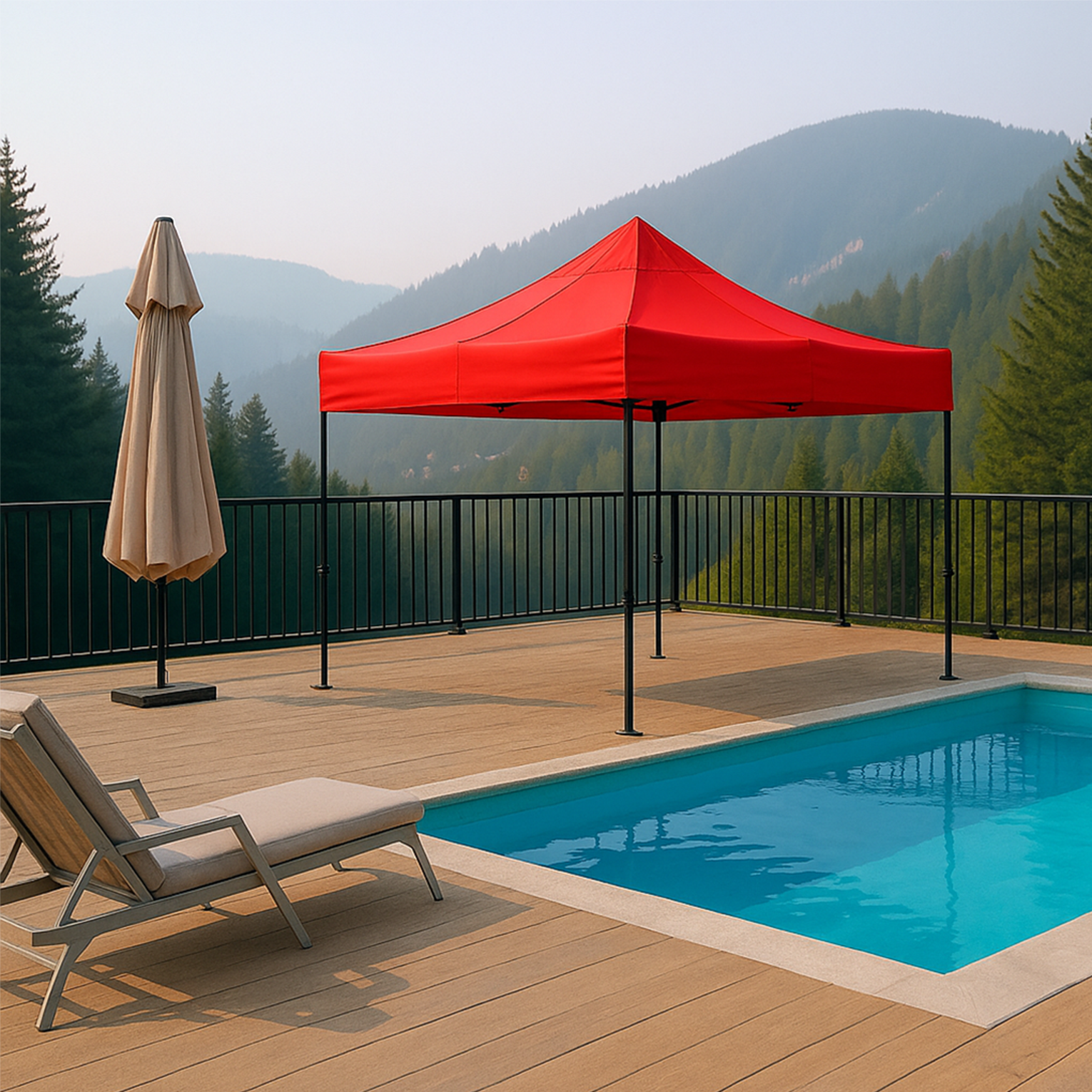 Lona Para Toldo 2x2 Rojo