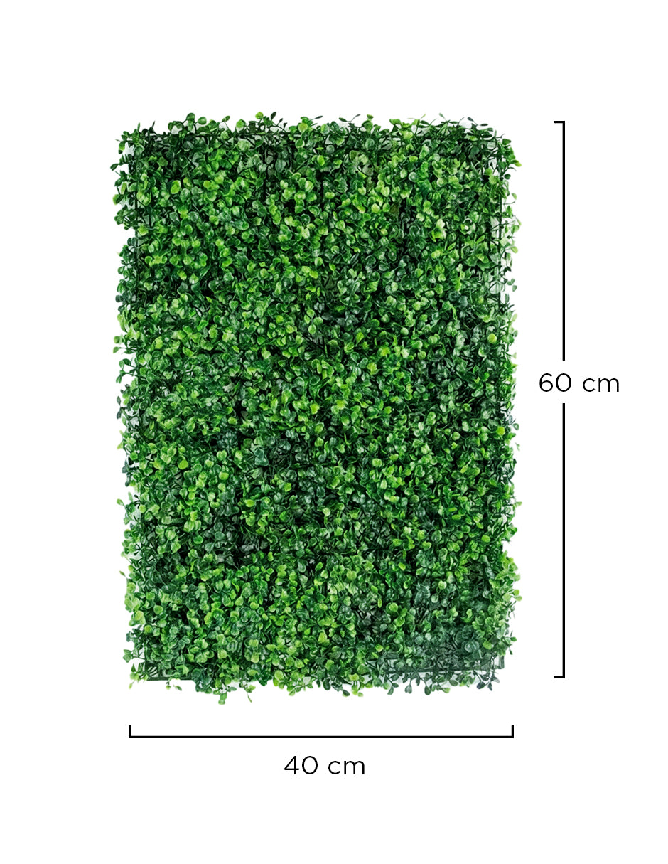 Muro Verde Follaje Artificial Sintético Pared 60 X 40 Cm (10 Piezas).